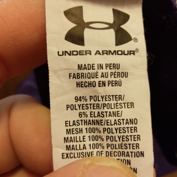Under Armour golf polo mens S Small purple short sleeve Dominanace on field - Picture 5 of 9